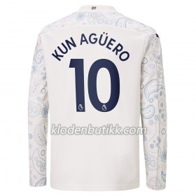 Manchester City Sergio Aguero 10 Tredje Fotballdrakt 2020-2021 Langermet